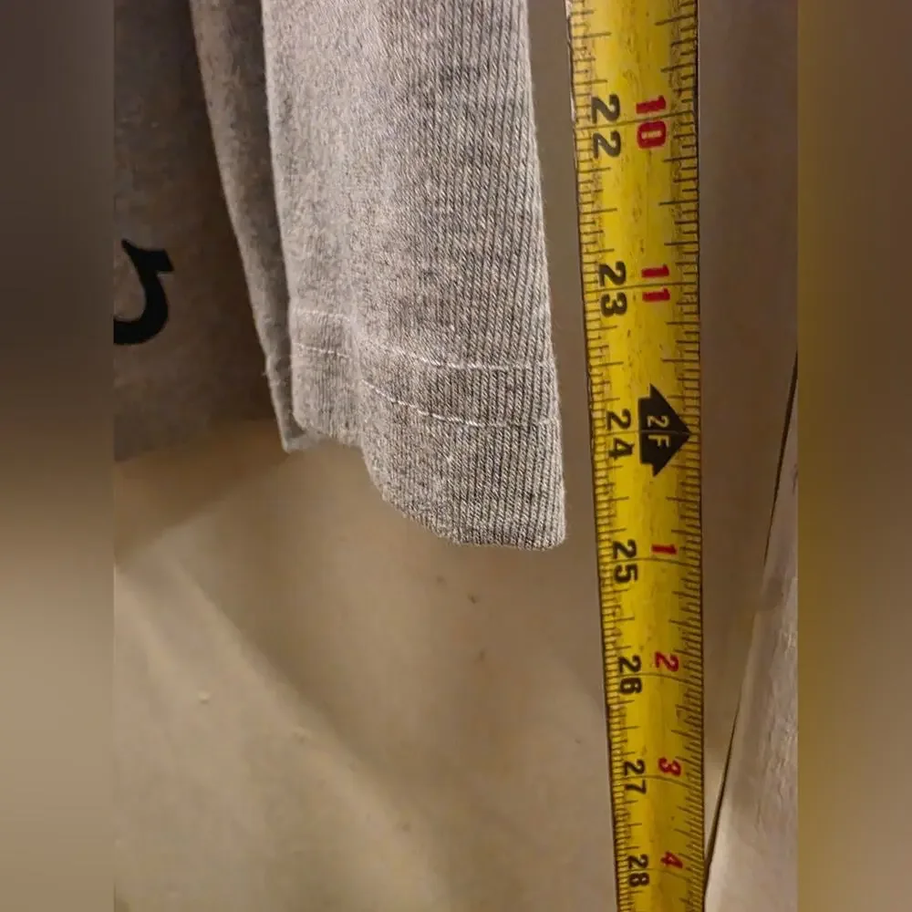 True Religion Mens Gray Long Sleeve Shirt Size XL Read Measurements